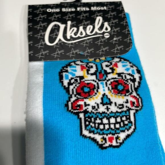 Aksels Day Of The Dead Sugar Skull Socks - Picture 3 of 5